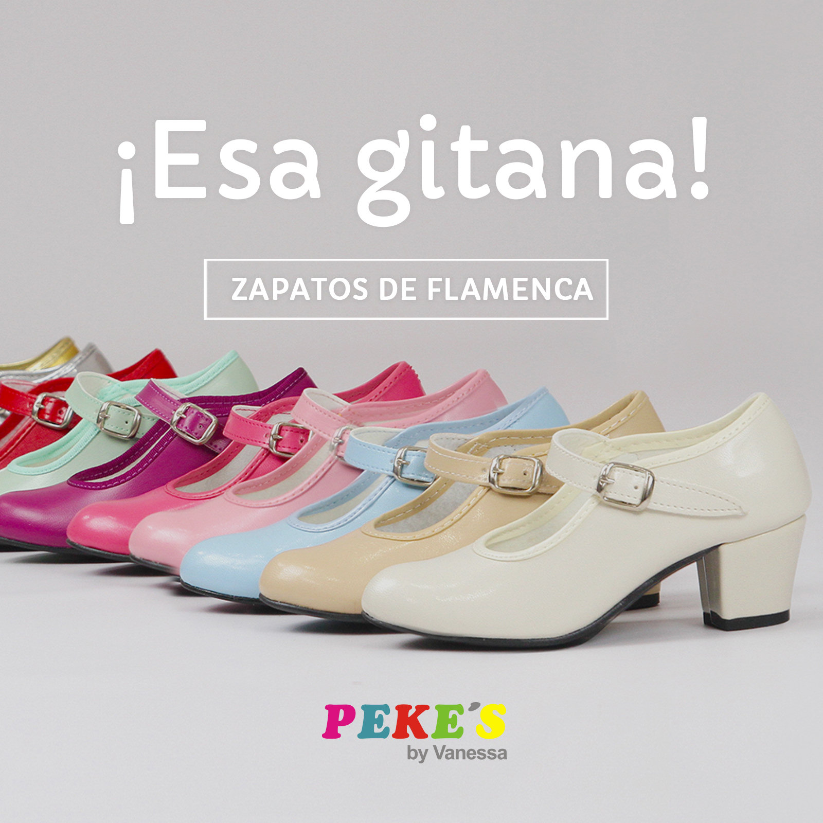 Zapatos de flamenca niña - Tacones y alpargatas ferias 2024 - MyPeke's